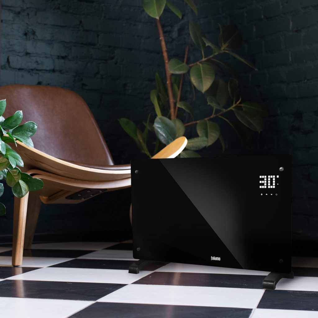 Стъклен панелен конвектор Smart WiFi 2000 W – Foliamo